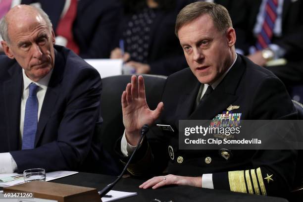 Director of National Intelligence Daniel Coats and National Security Agency Director Adm. Michael Rogers testify before the Senate Intelligence...