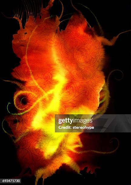 fiery art texture - fireplace background stock illustrations