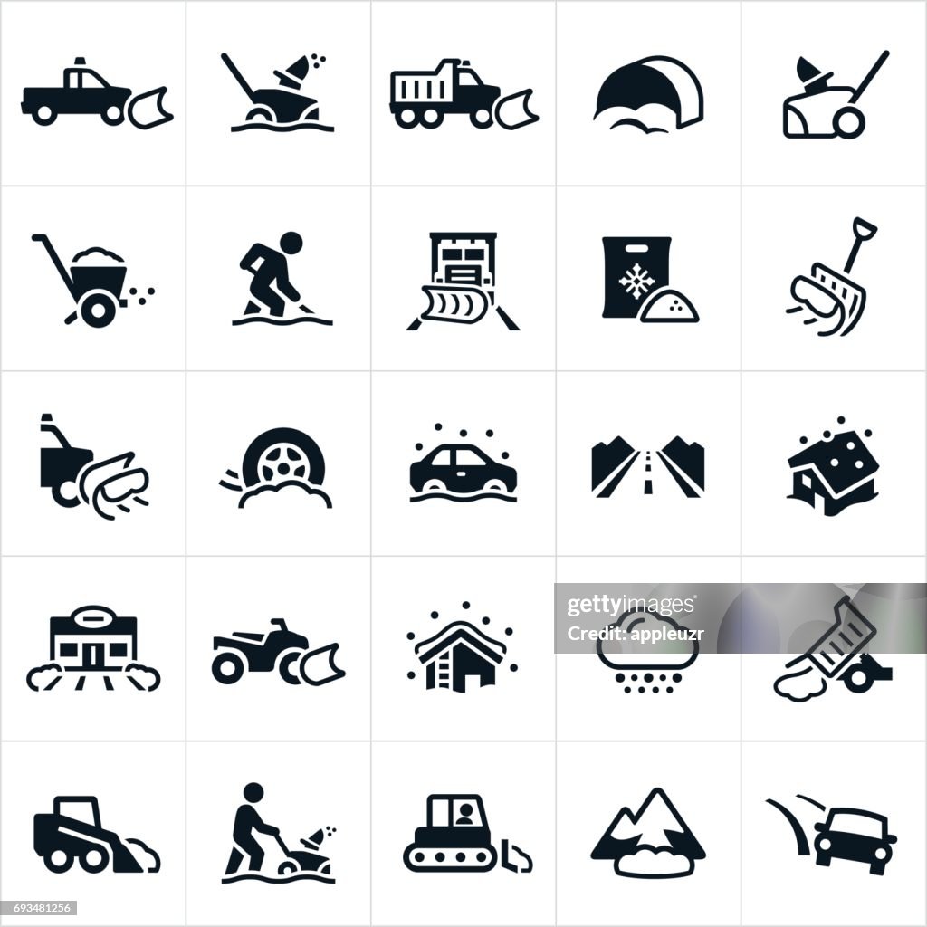 Snow Removal Icons