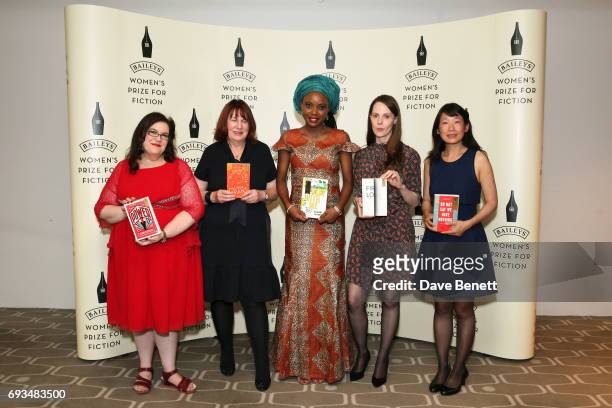 Naomi Alderman, Linda Grant, Ayobami Adebayo, Gwendoline Riley and Madeleine Thien attend the Baileys Women's Prize For Fiction Awards 2017 at The...