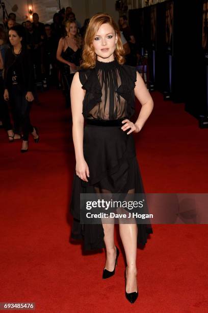 Actress Holliday Grainger attends the World premiere of "My Cousin Rachel" at Picturehouse Central on June 7, 2017 in London, United Kingdom.
