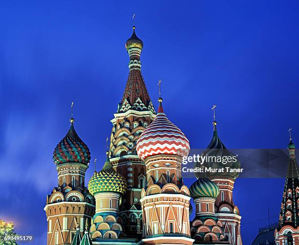 st. basil's cathedral-moscow - st basil's cathedral stock pictures, royalty-free photos & images