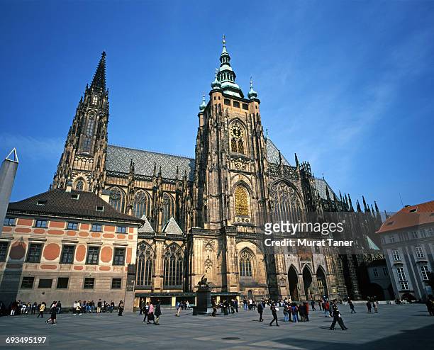 st. vitus cathedral - czech republic stock pictures, royalty-free photos & images
