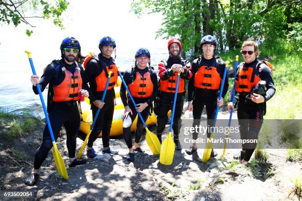 Charles Hamelin, Carlos Sainz of Spain and Scuderia Toro Rosso, Max Verstappen of the Netherlands and Red Bull Racing, Daniel Ricciardo of Australia...