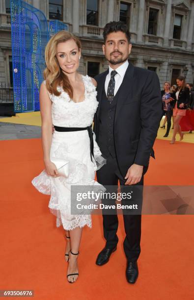 Katherine Jenkins and Andrew Levitas attend the Royal Academy Of Arts Summer Exhibition preview party at Royal Academy of Arts on June 7, 2017 in...