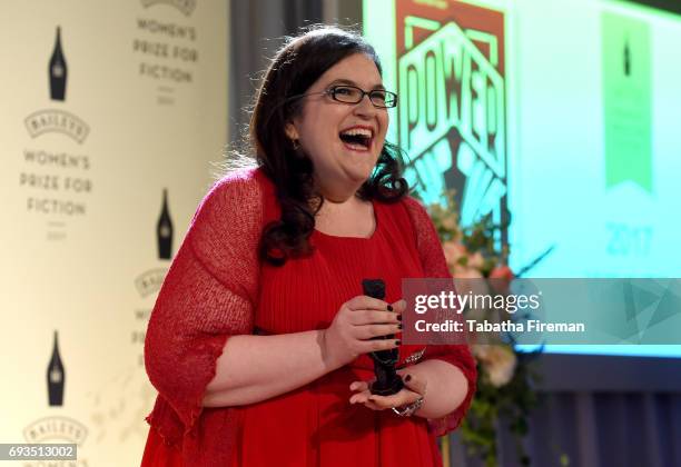 Author Naomi Alderman wins the 2017 Baileys Womens Prize for Fiction for her novel "The Power" at the Royal Festival Hall on June 7, 2017 in...