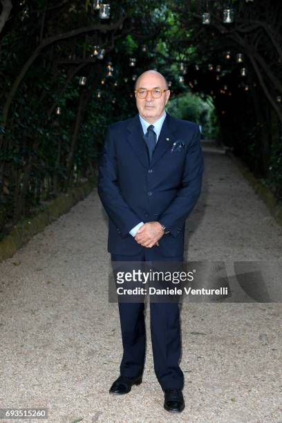 Dante Ferretti attends McKim Medal Gala at Villa Aurelia on June 7, 2017 in Rome, Italy.