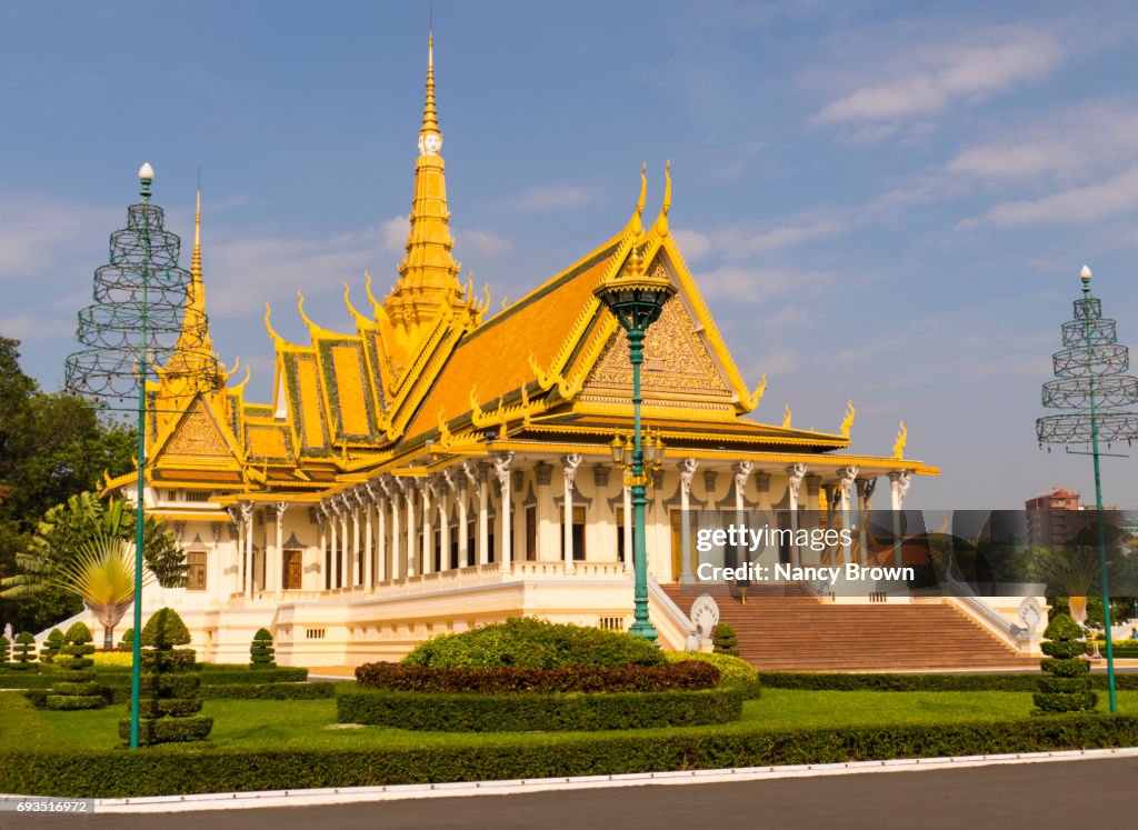 The Throne Hall in The Royal Palace in Phnom Penh in Cambodia.