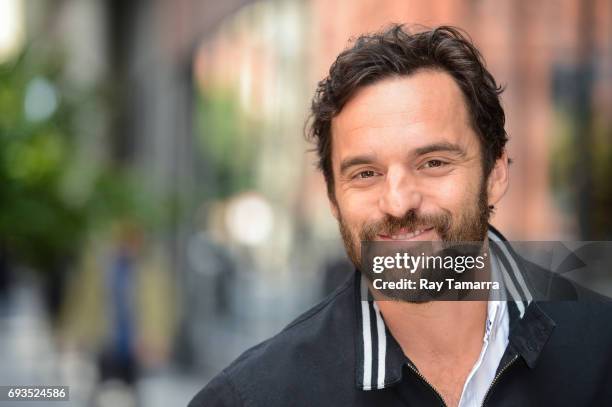 Actor Jake Johnson enters the "AOL Build" taping at the AOL Studios on June 07, 2017 in New York City.