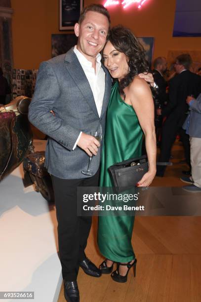 Nick Candy and Nancy Dell'Olio attend the Royal Academy Of Arts Summer Exhibition preview party at Royal Academy of Arts on June 7, 2017 in London,...