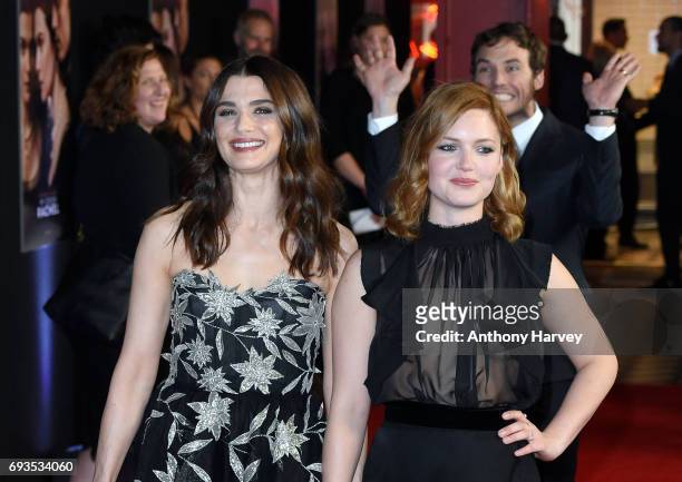 Rachel Weisz and Holliday Grainger attend the World Premiere of "My Cousin Rachel" at Picturehouse Central on June 7, 2017 in London, England.