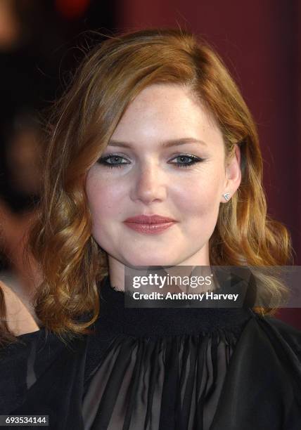 Holliday Grainger attends the World Premiere of "My Cousin Rachel" at Picturehouse Central on June 7, 2017 in London, England.