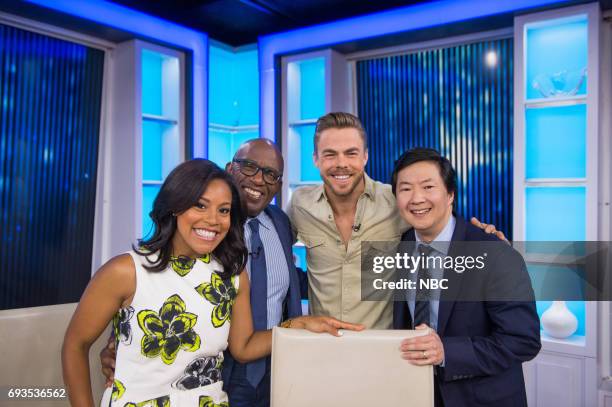 Sheinelle Jones, Al Roker, Derek Hough and Ken Jeong on Tuesday, June 6, 2017 --