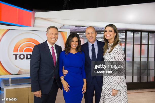 Michael Gargiulo, Darlene Rodriguez, Matt Lauer and Savannah Guthrie on Tuesday, June 6, 2017 --