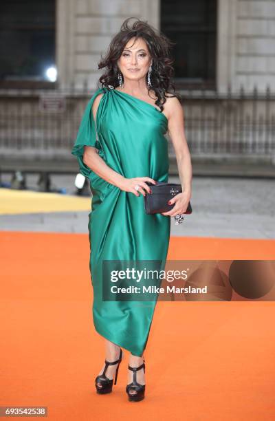 Nancy Dell'Olio attends the preview party for the Royal Academy Summer Exhibition at Royal Academy of Arts on June 7, 2017 in London, England.