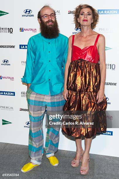 Tristan Ramirez and Agatha Ruiz de la Prada attend the 'Lifestyle' award 2017 at the Casa Encendida Cultural Center on June 7, 2017 in Madrid, Spain.