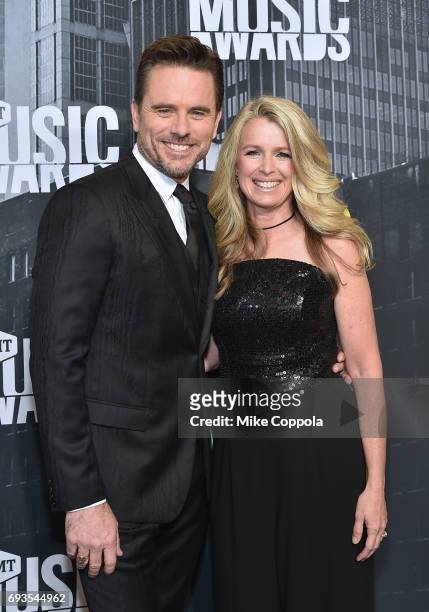 Actor Charles Esten and Patty Hanson attend the 2017 CMT Music Awards at the Music City Center on June 7, 2017 in Nashville, Tennessee.