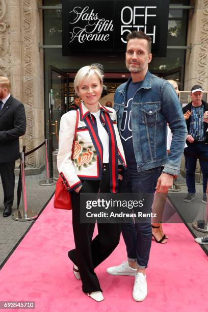 Barbara Sturm and Marco Stein attend the pre-opening party 'Saks OFF 5TH' at Carsch Haus on June 7, 2017 in Duesseldorf, Germany.