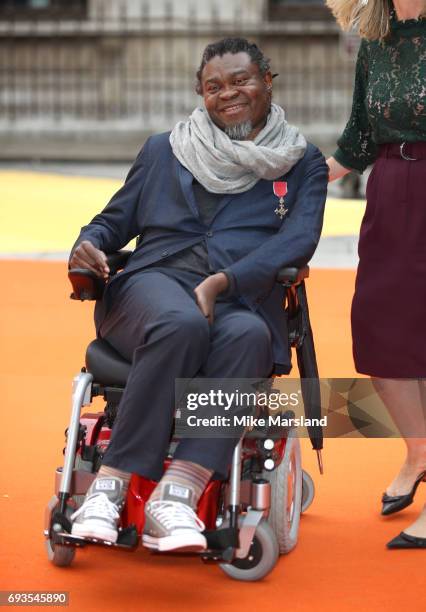 Yinka Shonibare attends the preview party for the Royal Academy Summer Exhibition at Royal Academy of Arts on June 7, 2017 in London, England.