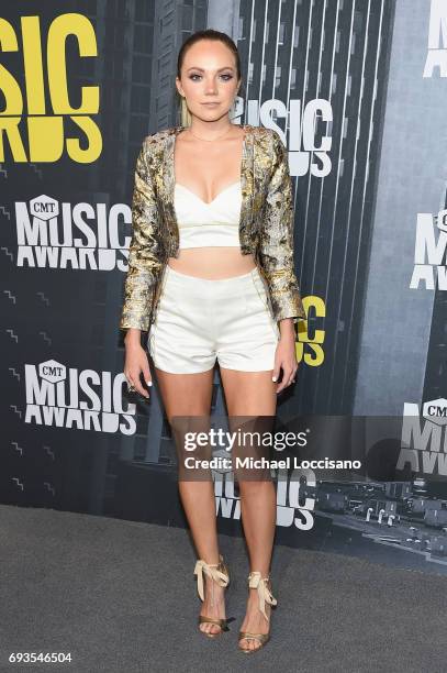 Singer Danielle Bradbery attends the 2017 CMT Music Awards at the Music City Center on June 7, 2017 in Nashville, Tennessee.