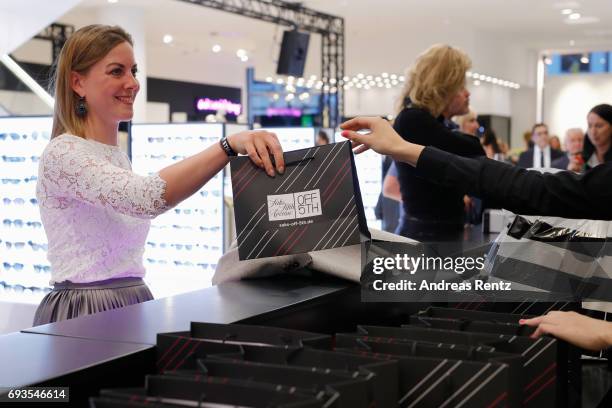 General view of atmosphere is pictured during the pre-opening party 'Saks OFF 5TH' at Carsch Haus on June 7, 2017 in Duesseldorf, Germany.