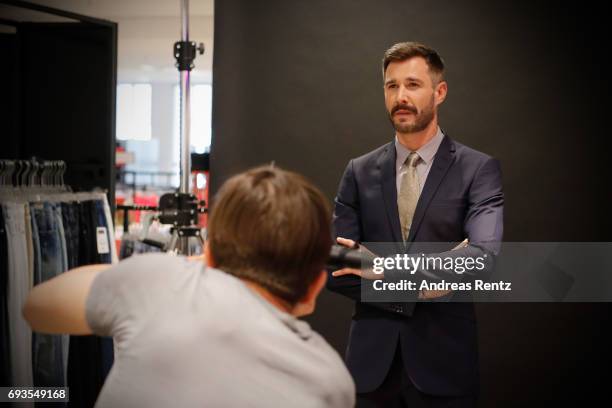 Jochen Schropp is photographed by Kristian Schuller during the pre-opening party 'Saks OFF 5TH' at Carsch Haus on June 7, 2017 in Duesseldorf,...