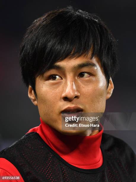 Kohei Kato of Japan looks on after the international friendly match between Japan and Syria at Tokyo Stadium on June 7, 2017 in Chofu, Tokyo, Japan.