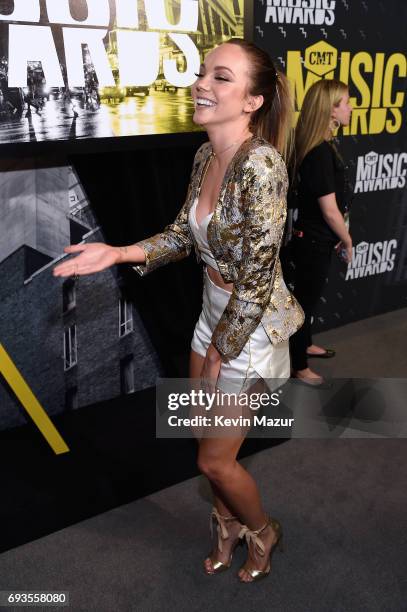 Danielle Bradbery attends the 2017 CMT Music Awards at the Music City Center on June 7, 2017 in Nashville, Tennessee.