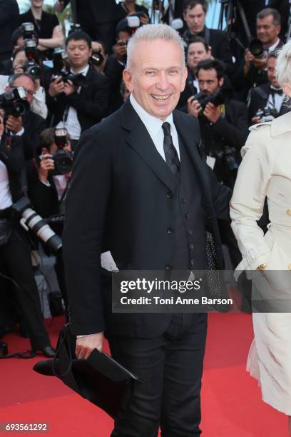 Jean-Paul Gaultier attends the 70th anniversary event during the 70th annual Cannes Film Festival at Palais des Festivals on May 23, 2017 in Cannes,...