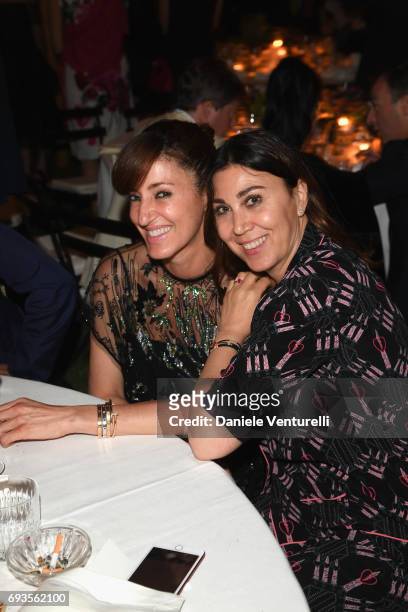 Francesca Leoni and Eleonora Pratelli attend McKim Medal Gala at Villa Aurelia on June 7, 2017 in Rome, Italy.