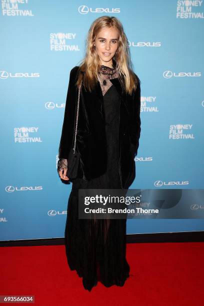 Isabel Lucas arrives ahead of the Sydney Film Festival Opening Night Gala at State Theatre on June 7, 2017 in Sydney, Australia.