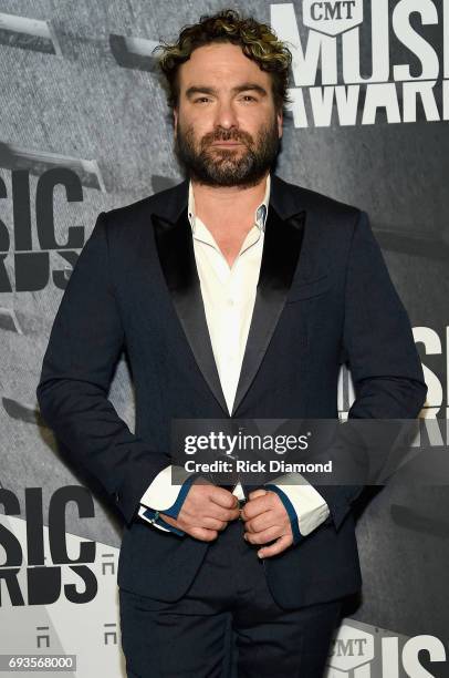 Actor Johnny Galecki attends the 2017 CMT Music awards at the Music City Center on June 7, 2017 in Nashville, Tennessee.