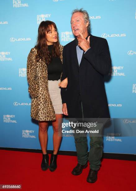 Matilda Brown and Bryan Brown arrive ahead of the Sydney Film Festival Opening Night Gala at State Theatre on June 7, 2017 in Sydney, Australia.