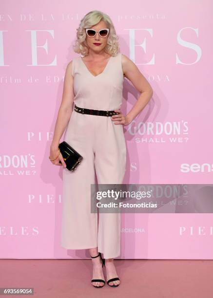 Carolina Bang attends the 'Pieles' premiere pink carpet at Capitol cinema on June 7, 2017 in Madrid, Spain.