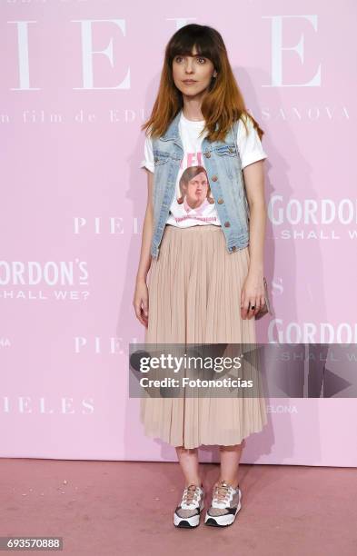 Leticia Dolera attends the 'Pieles' premiere pink carpet at Capitol cinema on June 7, 2017 in Madrid, Spain.