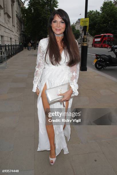 Lizzie Cundy attends Together for Short Lives Midsummer Ball at Banqueting House on June 7, 2017 in London, England.