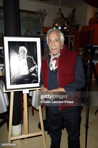 Gerard Darmon attends Photographer Olivier Palade Exhibition at La Chope des Puces on June 7, 2017 in Saint-Ouen, France.