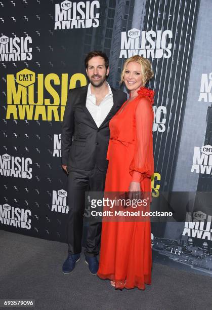 Singer-songwriter Josh Kelley and actress Katherine Heigl attend the 2017 CMT Music Awards at the Music City Center on June 7, 2017 in Nashville,...