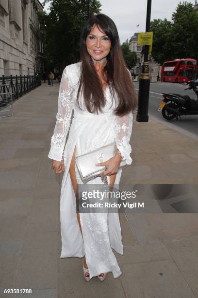 Lizzie Cundy attends Together for Short Lives Midsummer Ball at Banqueting House on June 7, 2017 in London, England.