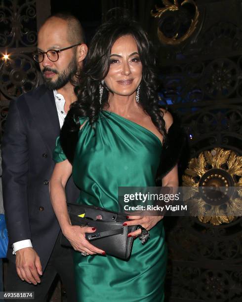 Nancy Dell'Olio attends Royal Academy of Arts Summer Exhibition 2017 - VIP preview/party on June 7, 2017 in London, England.