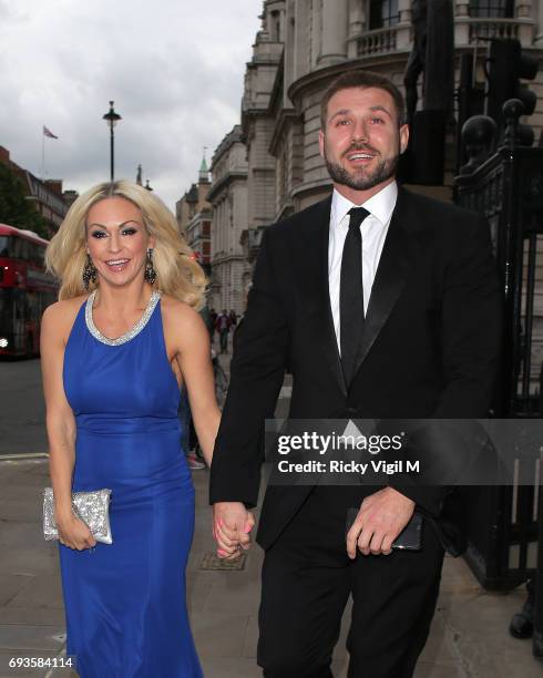 Kristina Rihanoff and Ben Cohen attend Together for Short Lives Midsummer Ball at Banqueting House on June 7, 2017 in London, England.