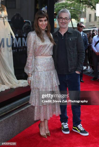 Sofia Boutella and Alex Kurtzman attend Saks Fifth Avenue "The Mummy" window display unveiling at Saks Fifth Avenue on June 7, 2017 in New York City.