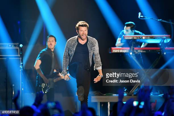 Brett Eldredge performs onstage at the 2017 CMT Music Awards at the Music City Center on June 7, 2017 in Nashville, Tennessee.