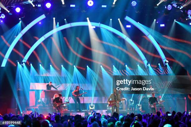 Blake Shelton performs onstage at the 2017 CMT Music Awards at the Music City Center on June 7, 2017 in Nashville, Tennessee.