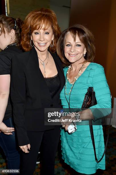 Reba McEntire and Susie McEntire attend the 2017 CMT Music Awards at the Music City Center on June 7, 2017 in Nashville, Tennessee.