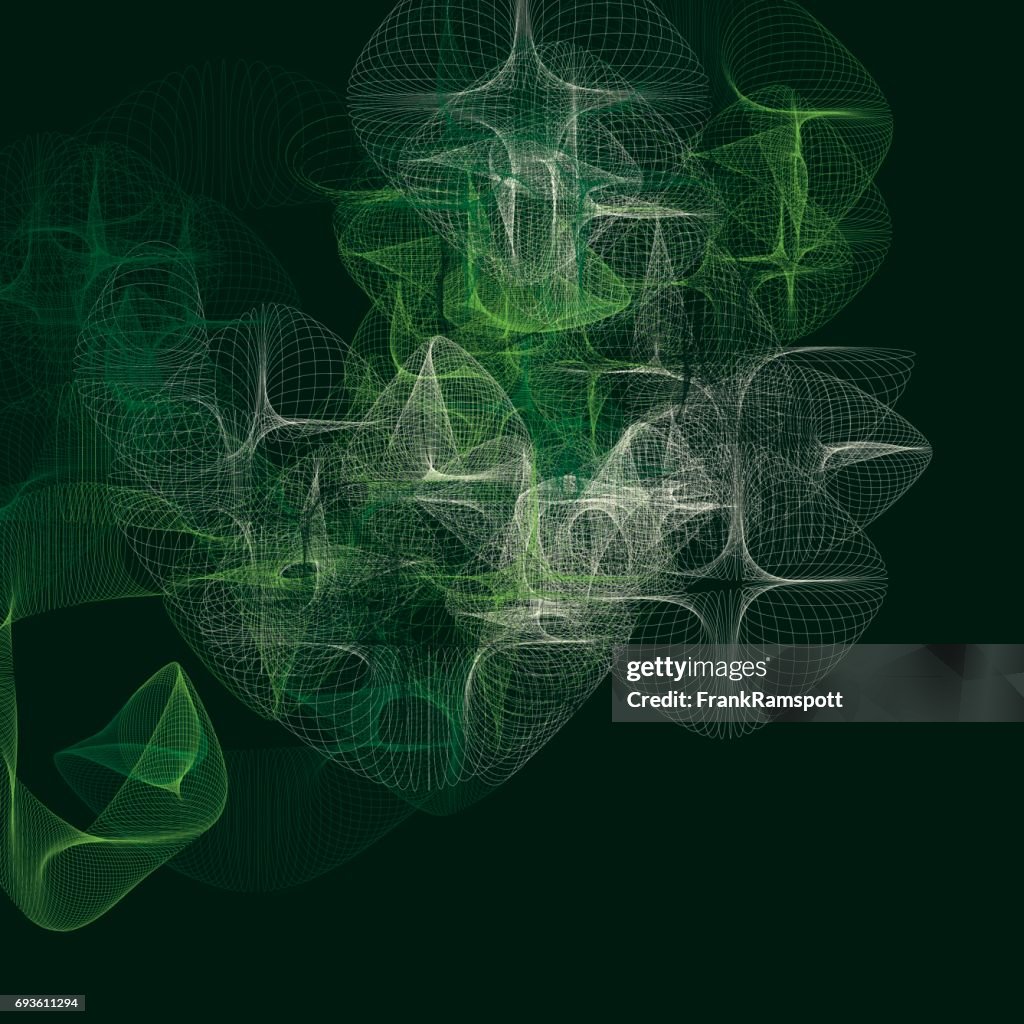 Modello wave line generato dal computer dell'insalata