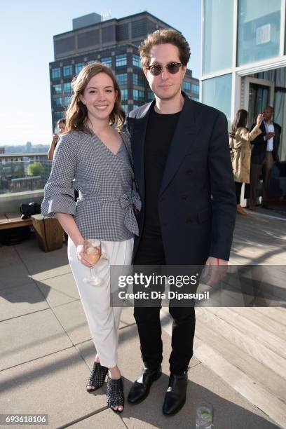 Kristen Heinzinger and Marc Freeman attend the Daily Front Row Summer Premiere Party at Jimmy At The James Hotel on June 7, 2017 in New York City.