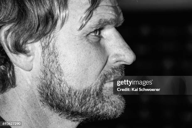 Head Coach Scott Robertson of the Crusaders looks on during a Crusaders media conference on June 8, 2017 in Christchurch, New Zealand.