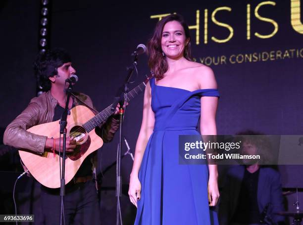 Mandy Moore performs at 20th Century Fox Television & NBC's "This Is Us" FYC Screening And Panel at The Cinerama Dome on June 7, 2017 in Los Angeles,...