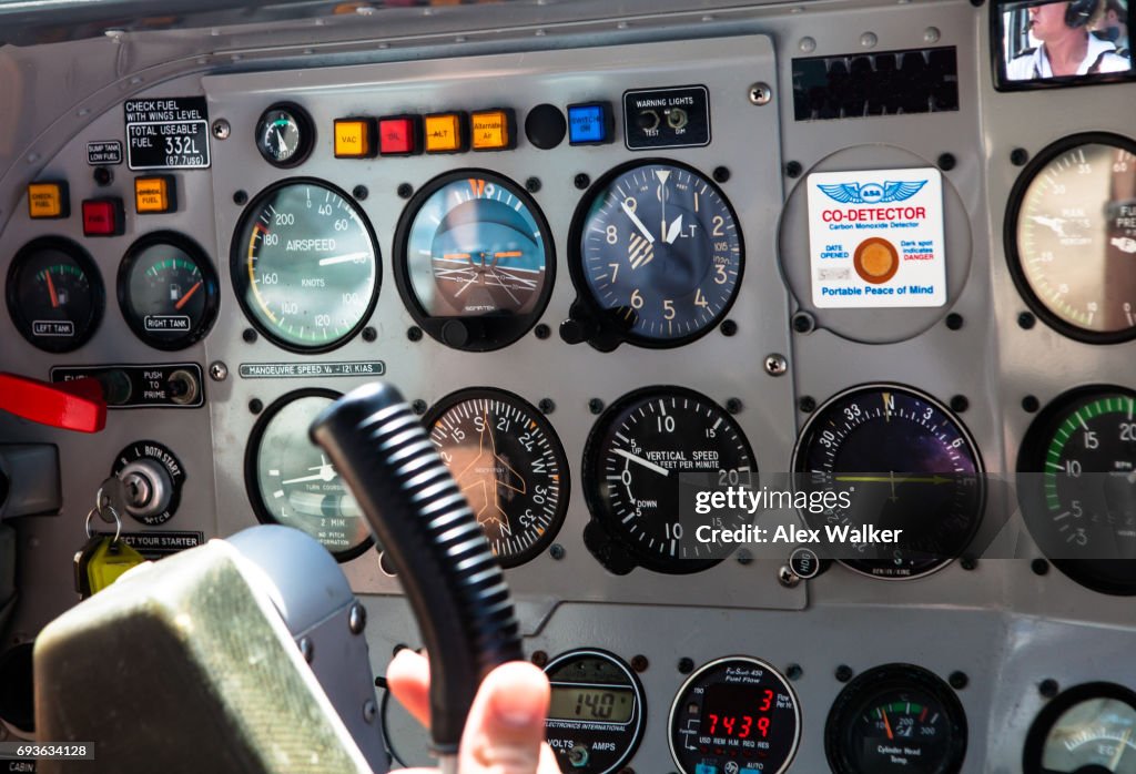 Single Engine Instruments Flight Instruments On Single Engine Light Aircraft Operating Tourist ...